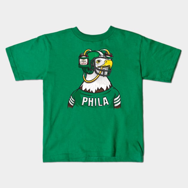 Philadelphia Eagles Yuengling Jawn Kids T-Shirt by stayfrostybro